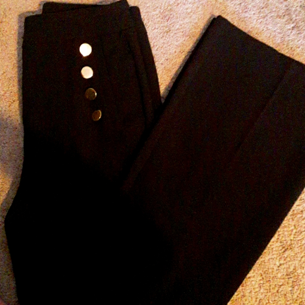 Gold Button Dress Pant